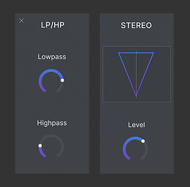 Filtres et traitement stéréo