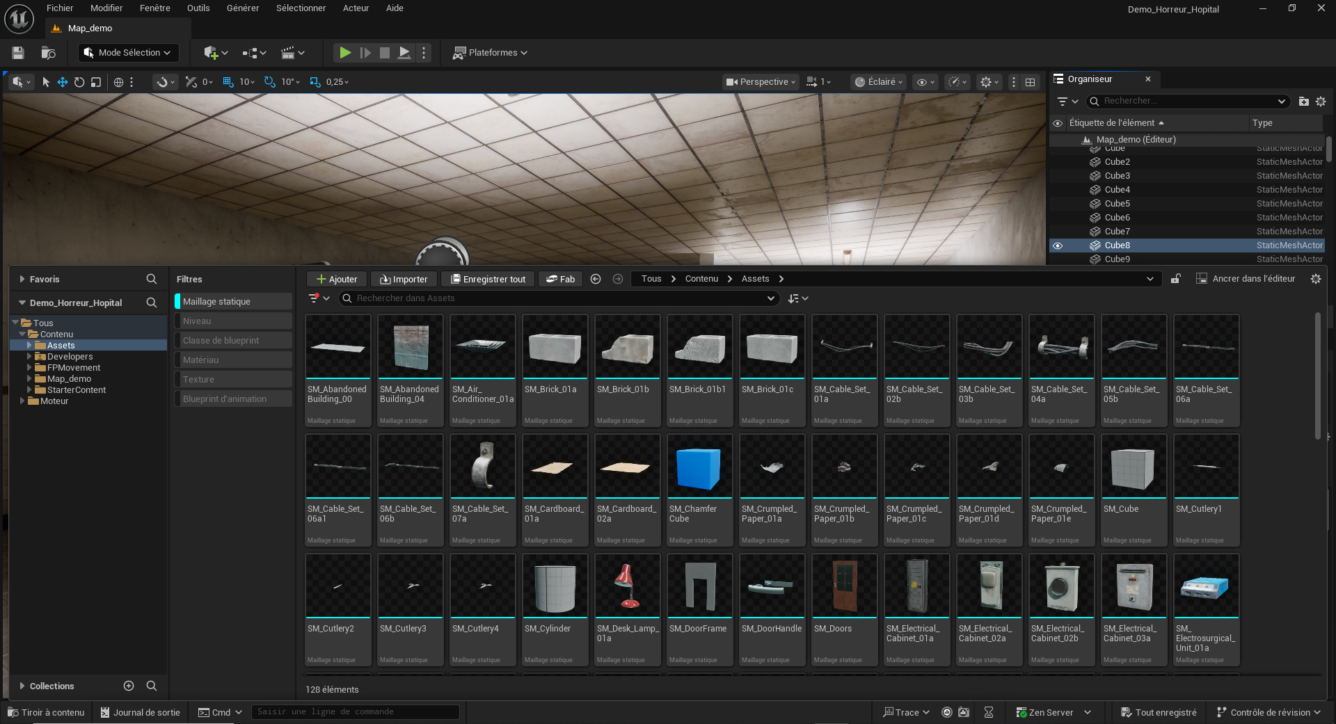 Capture d'écran du projet