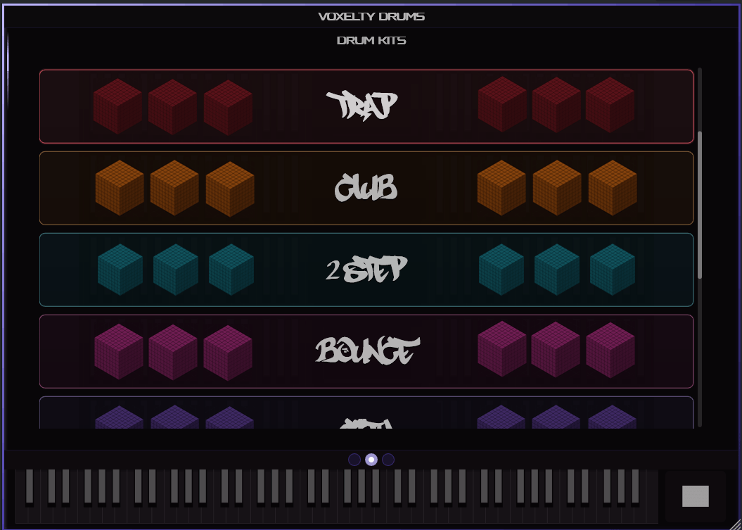 Layering Voxelty Drums