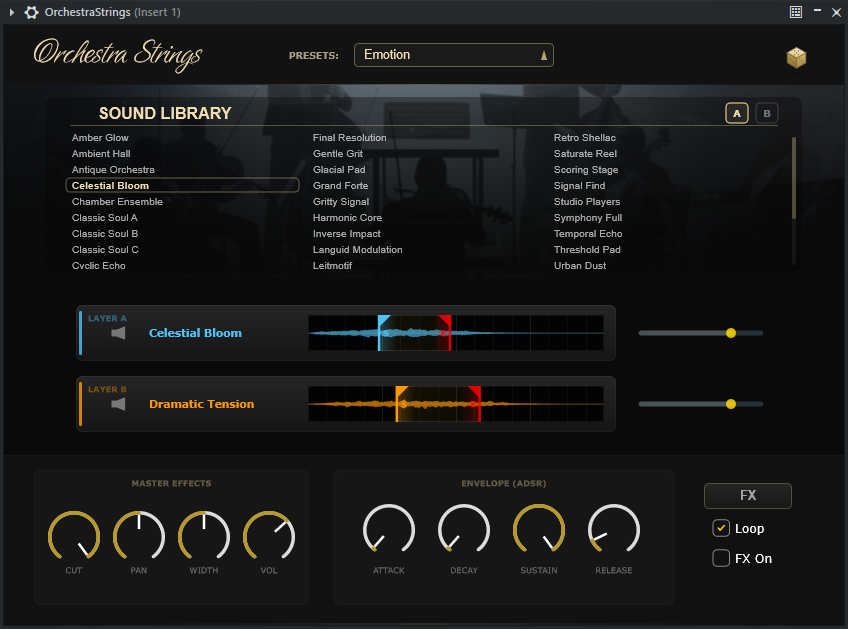 Interface ORCHESTRA STRINGS